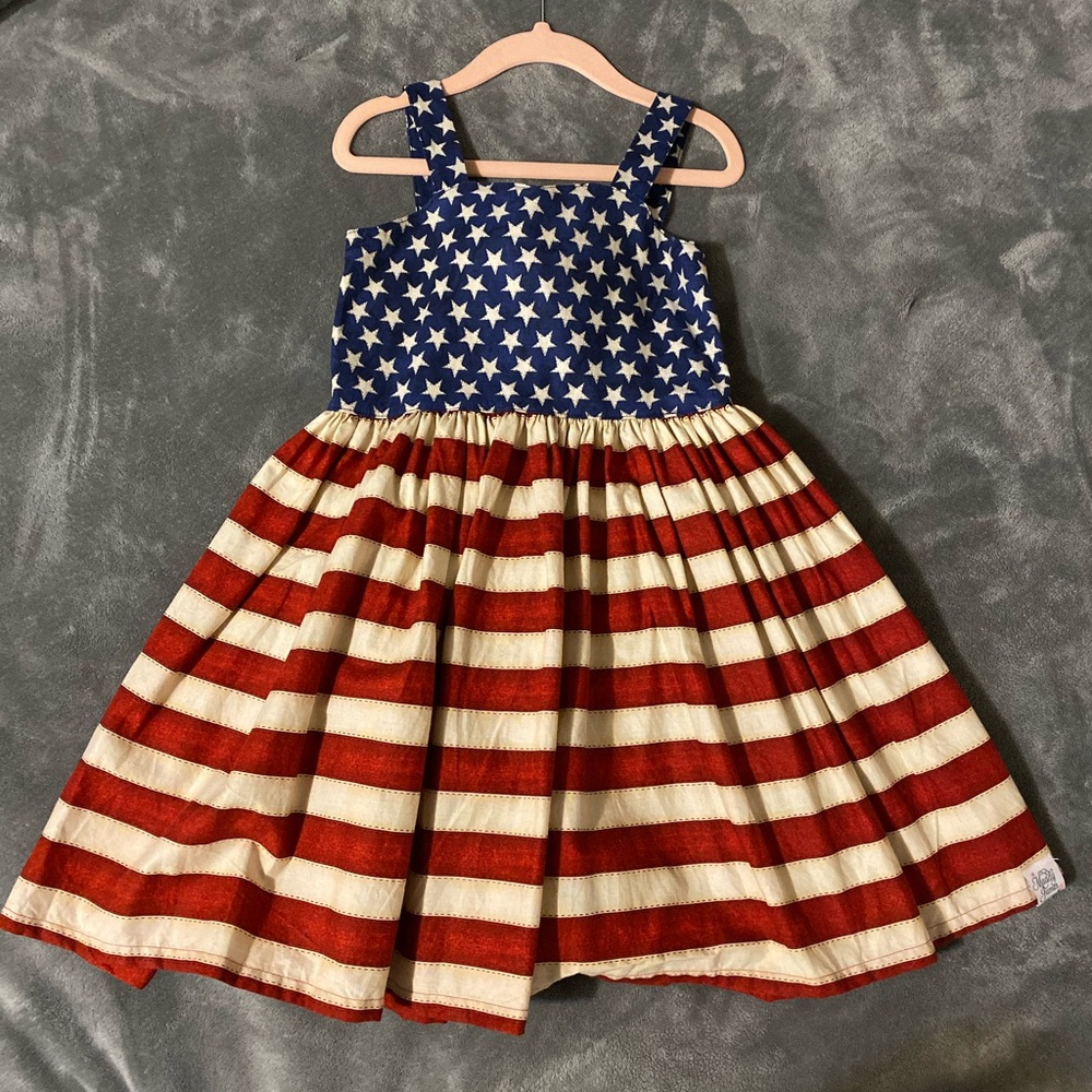 Maddy James flag dress